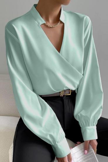 Elegant blouse with a cut-out Belucca, mint