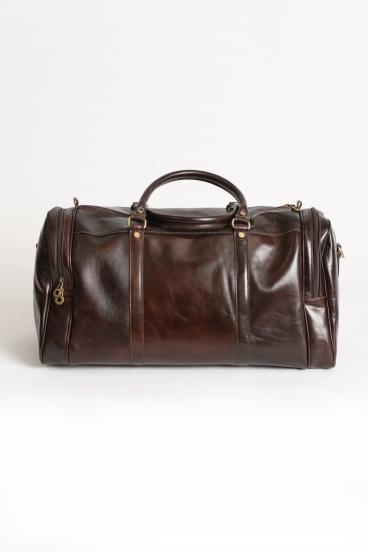Genuine leather bag Ava, brown