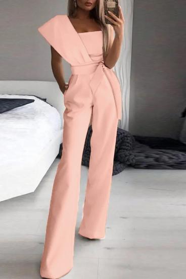 Elegant jumpsuit Chia, light pink