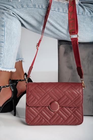 Elegant handbag Torza, red
