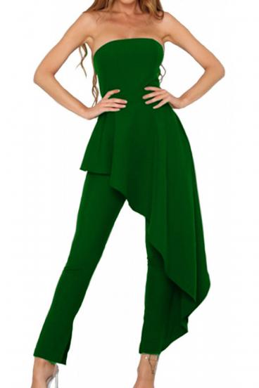 Elegant jumpsuit Ema, green