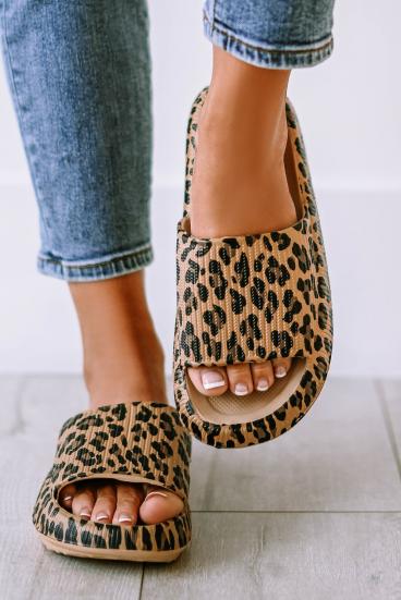 Leopard print sandals, leopard