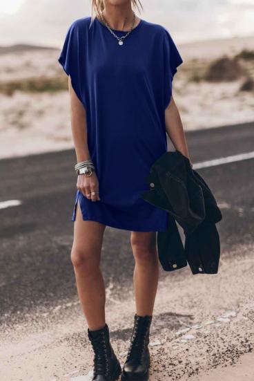 Mini dress with loose sleeves, dark blue