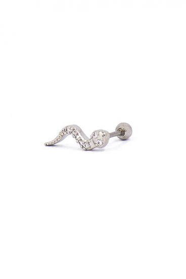 Elegant mini earring, ART1002, silver color