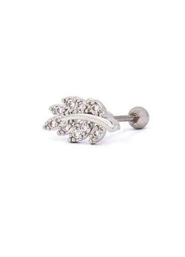 Elegant mini earring, ART962, silver color