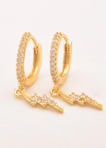 Elegant earrings, ART535, gold