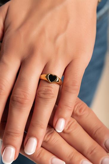 Elegant ring, ART2107, gold color.