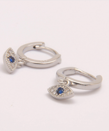 Elegant earrings, ART473, silver.