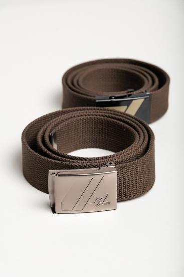 Set of two belts, brown.