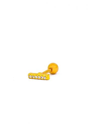 Elegant mini earring, gold color.
