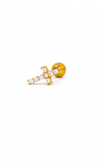 Elegant mini earring, gold color.