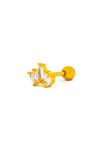 Elegant mini earring, gold color
