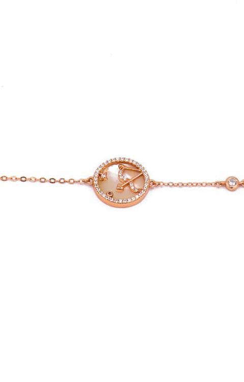 Bracelet with pendant, SAGITTARIUS, rose gold
