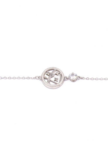 Bracelet with pendant, ARIES, silver