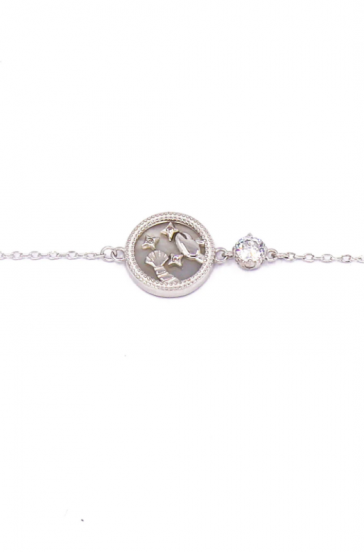 Bracelet with pendant, RAK, silver