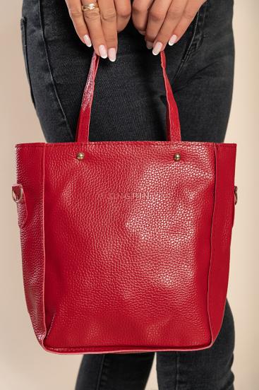 4-Piece Handbag and Wallet Set, Red