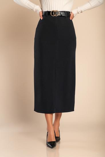Elegant midi skirt, black
