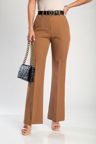 Elegant long pants, camel