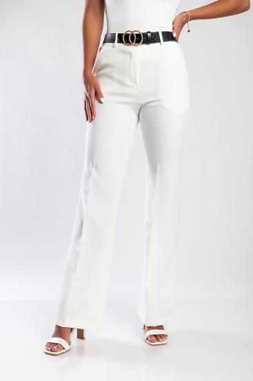 Elegant long pants, white