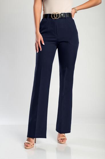 Elegant long pants, dark blue
