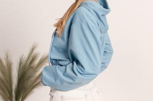 Hooded sweatshirt Belluna, light blue