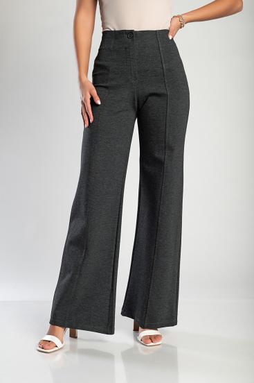 Elegant long trousers, gray