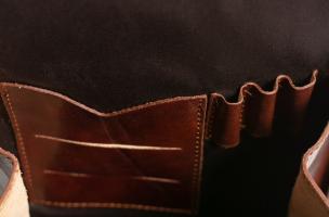 Genuine leather bag Mackenzie, brown