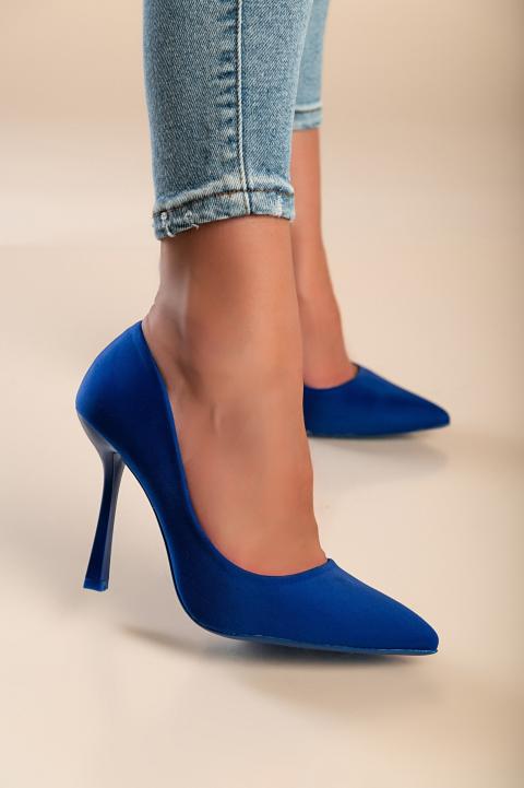 High heels, blue