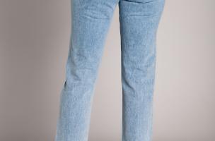 Ripped Straight Jeans Vallia, Light Blue
