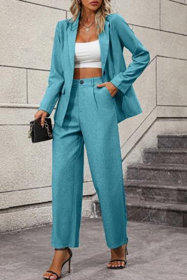 Elegant blazer and pants set, mint