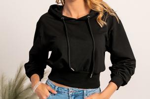 Hooded sweatshirt Belluna, black