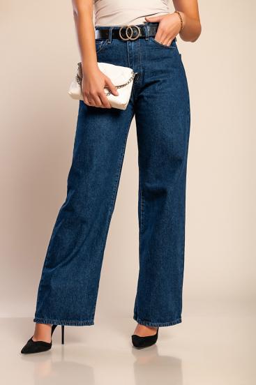 Straight jeans, dark blue