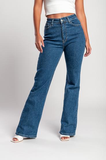 "Luxe jeans" High-waisted, super-stretchy flared jeans