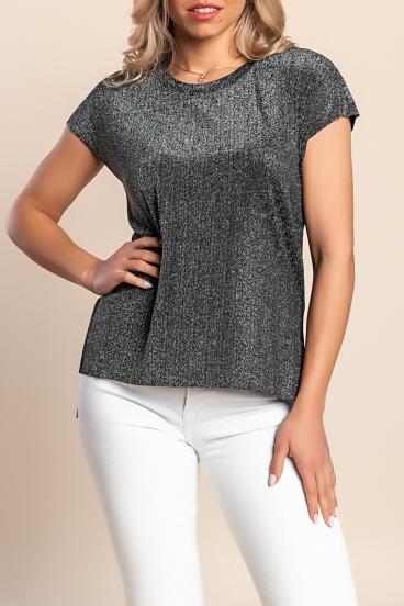 Loose-fitting T-shirt, black