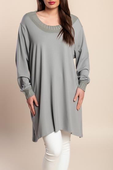 Viscose tunic, gray