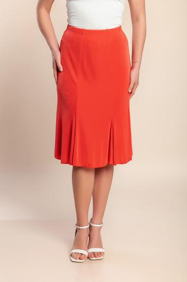 Plus size skirt, coral