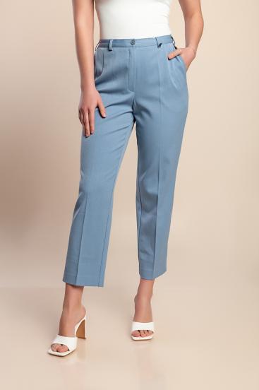 Plus size 7/8 pants, blue