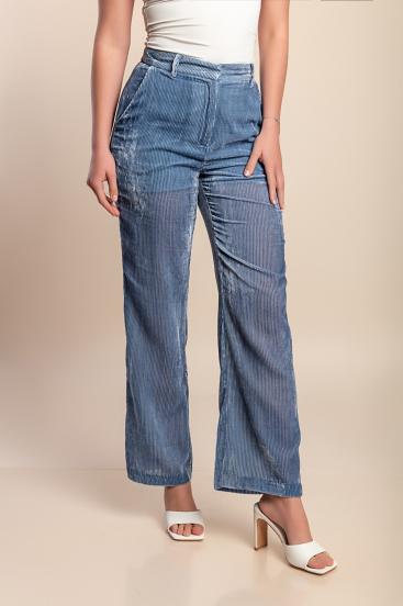 Plus size pants, blue