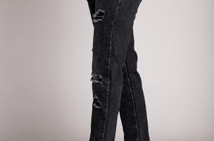 Ripped mom jeans Marsura, black