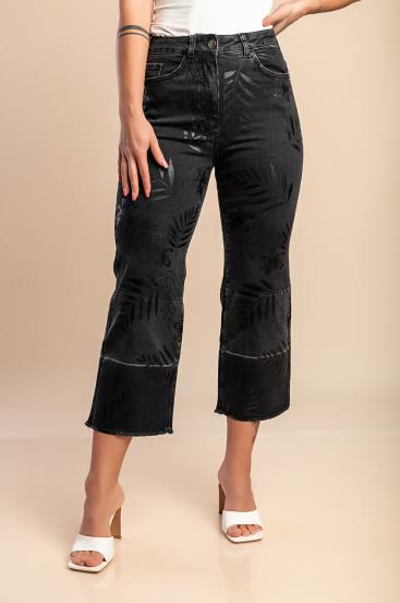 Jeans with print, gray
