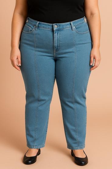 Plus size jeans, light blue