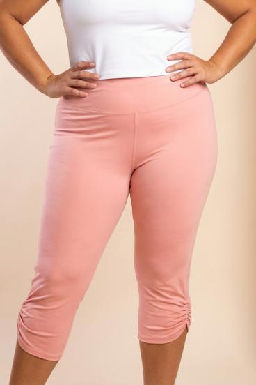 Plus size pants, pink
