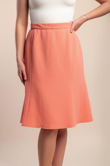 Midi skirt, apricot