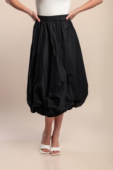 Cotton skirt, black