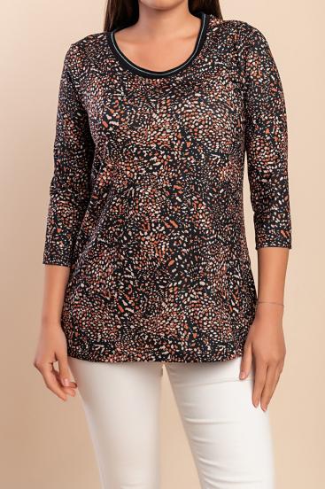 Printed Top, black