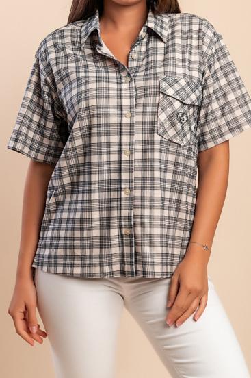Checkered shirt, grey