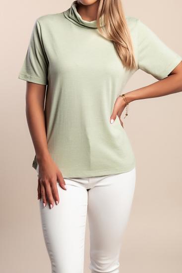 Short-sleeved top, green