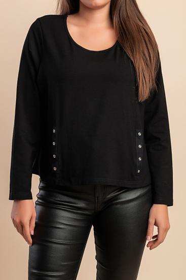 Top with decorative detail, black