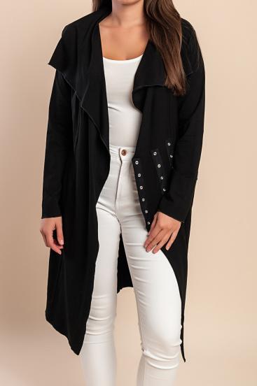 Cardigan with decorative details, black