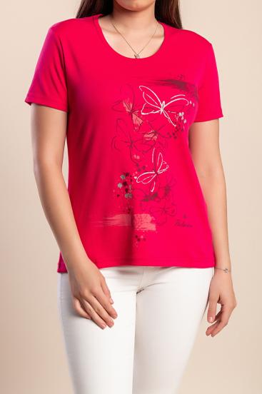 Printed T-shirt, pink